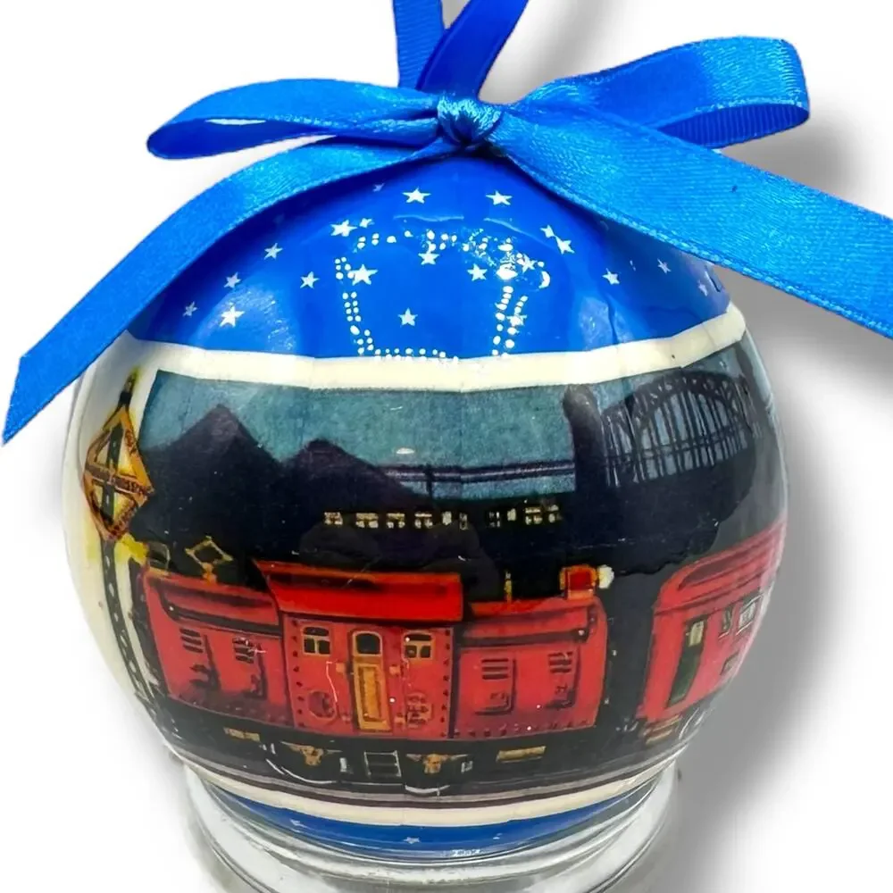 Lionel Trains 3" Christmas Ornament O Gauge holiday bauble BLUE - Picture 1 of 7